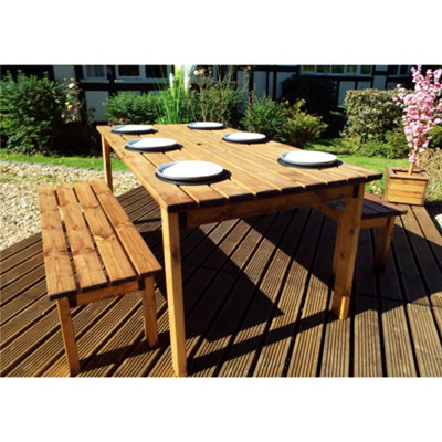 B&Q -  Traditional Six Seater Table Set