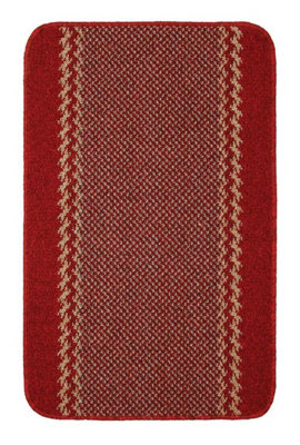 Red Machine Washable Anti-Slip Polypropylene Floor Mat For KitchenEntrance & Hallway-67Cm X 180Cm (Runner) from B&Q