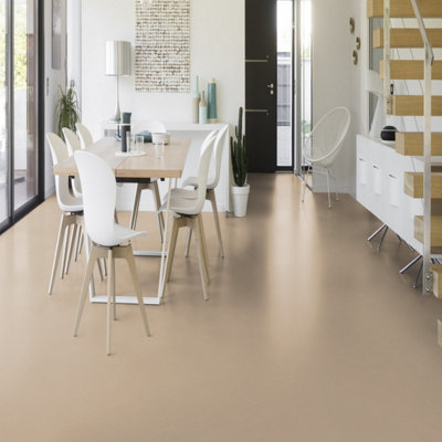  - Speckled Effect Vinyl FlooringBeige Contract Commercial Vinyl Flooring With 2.0mm Thickness-13M(42'7") X 2M(6'6")-26M²