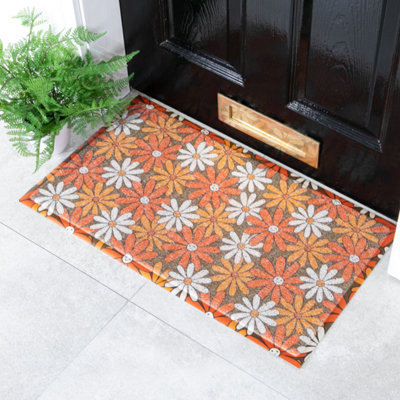 Native Natural Happy Flowers Doormat (70 X 40Cm) from B&Q