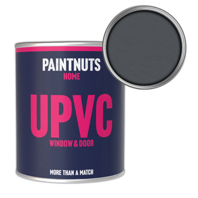 Paintnuts Upvc Window & Door Weatherproof Satin PaintSlate Grey (Ral7015)1L Tin from B&Q