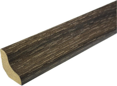 Laminate & Wood Floor Scotia Beading 809 Dark Oak (2.4M Length18mm Scotia) Pack Of 5 from B&Q