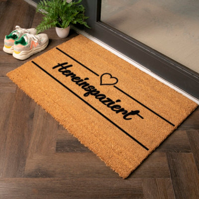 Artsy Doormats Hereinspaziert Country Size Coir Doormat from B&Q