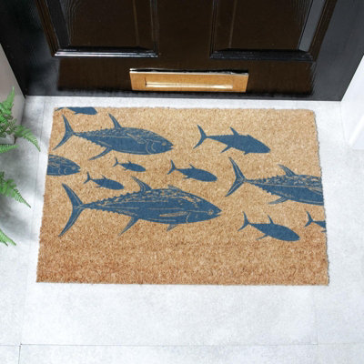 B&Q -  Fish  Coir Doormat (60 X 40Cm)