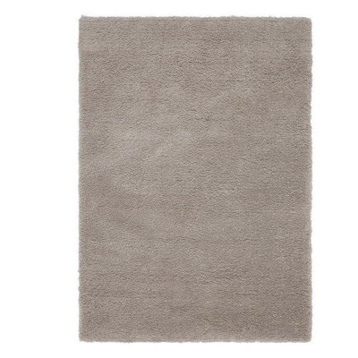 Plain Stone RugShaggy Living Room RugModern Stain-Resistant Dining Room Rug37mm Thick Stone Rug-200Cm X 290Cm from B&Q
