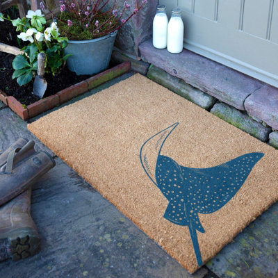 B&Q -  Sting Ray Coir Doormat (90 X 60Cm)