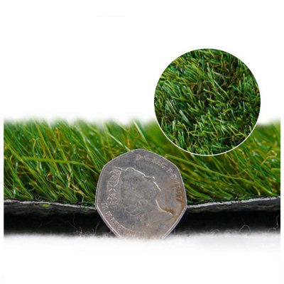  - Cordoba 40mm Outdoor Artificial Grass Premium Artificial Grass For LawnNon-Slip Fake Grass-2M(6'6") X 4M(13'1")-8M²