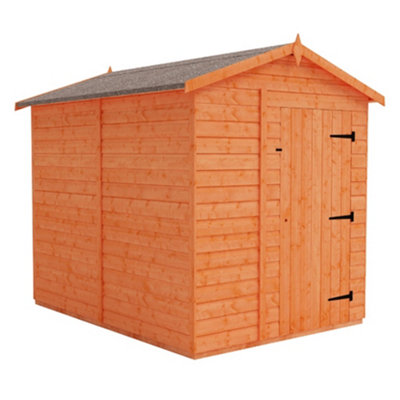 Horsforth 8 X 6 (2.38M X 1.75M) Wooden Windowless T&g Garden Apex Shed - Single Door (12mm T&g Floor And Roof) (8Ft X 6Ft) (8X6)