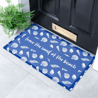Native Natural Leave The Sand At The Beach Doormat (70 X 40Cm) from B&Q