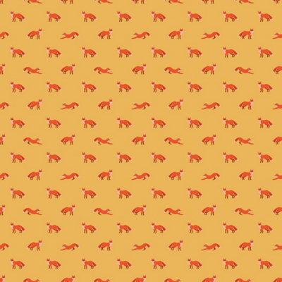 B&Q -  Eco-Friendly Yellow Cute Fox Wallpaper