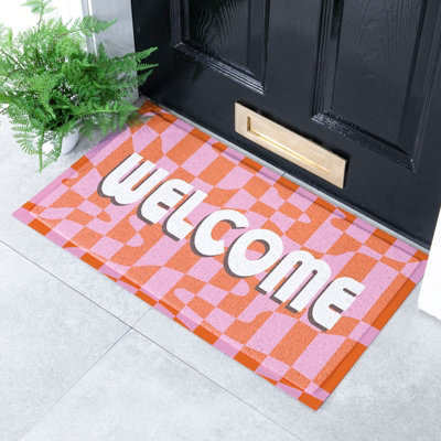 Artsy Doormats Elizabeth Olwen Welcome Wavey Indoor/outdoor Doormat (70X40Cm) from B&Q