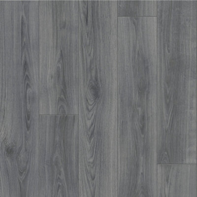  - Cumbrian Oak 979D Grey Wood Effect Anti-Slip Vinyl Flooring For KitchenBathroom2.6mm Thick-5M(16'4") X 2M(6'6")-10M²
