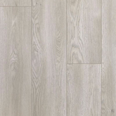 B&Q Lovaq Stream Wood Effect Click Laminate Flooring - Plank (8Mm),For Home (All Rooms) - Covers 2.17Sqm Grey