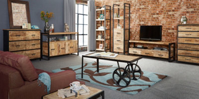 Worcester Metro Industrial Cart Coffee Table from B&Q