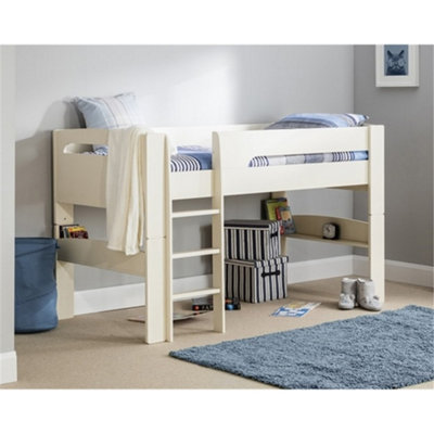 Ashfield Stone White Mid Sleeper Childrens Bed FrameSingle 3Ft (90Cm) from B&Q