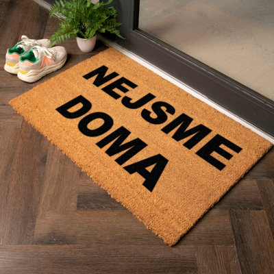 Artsy Doormats Nejsme Country Size Coir Doormat from B&Q