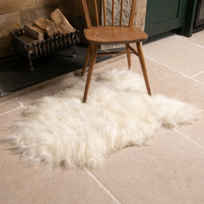 Native Natural Genuine Icelandic Sheepskin Rug from B&Q