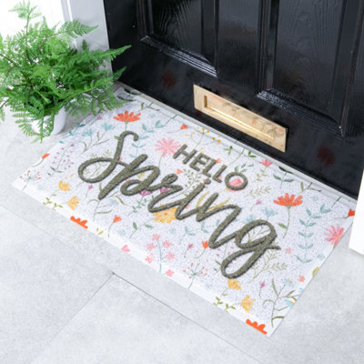 Native Natural Hello Spring Doormat (70 X 40Cm)
