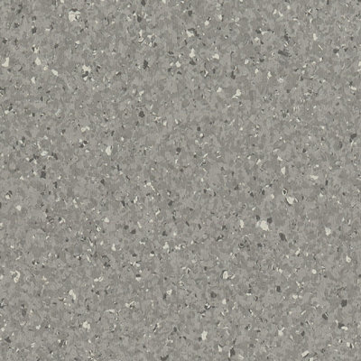Polyflor Classic Mystique Pur Steel Parade 1550 Grey Mosaic Effect Commercial Vinyl Flooring Sheet-7M(23') X 2M(6'6")-14M² from B&Q