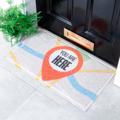 Native Natural You Are Here Doormat (70 X 40Cm) from B&Q