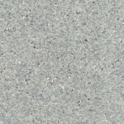 Polyflor Classic Mystique Pur Pale Slate 1200 Grey Mosaic Effect Commercial Vinyl Flooring Sheet-14M(45'11") X 2M(6'6")-28M² from B&Q