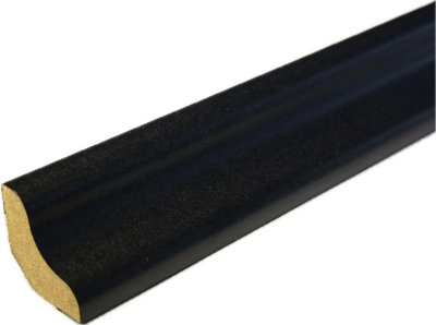  - Laminate & Wood Floor Scotia Beading 831 Black (2.4M Length18mm Scotia) Pack Of 10