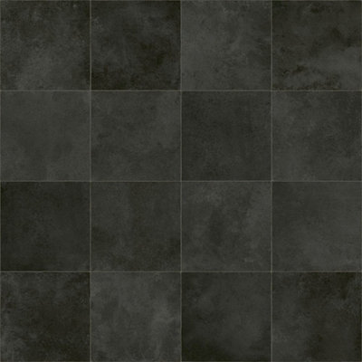  - Black Modern Stone Effect Anti-Slip Vinyl Flooring For HomeShopsOffices2.0mm Thick Vinyl Sheet-4M(13'1") X 4M(13'1")-16M²