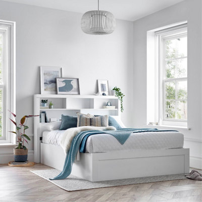 Rest Relax Arabella White Wooden Ottoman Storage Bed from B&Q