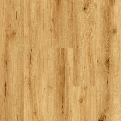  - Essential Golden Oak Wood Effect Glue Down Lvt FlooringPlank (2mm) For BedroomLiving Room & Kitchen 4.59M² Per Pack