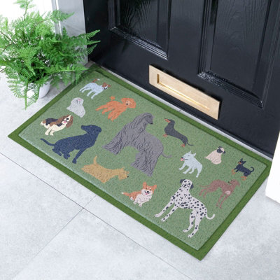 Native Natural Dog Breeds Doormat (70 X 40Cm) from B&Q