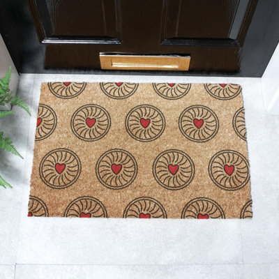 Artsy Doormats Jam Biscuit Coir Doormat (60X40Cm) from B&Q