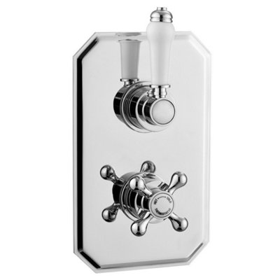 Clifton Concealed Thermostatic Shower Mixer Valve With Diverter (Ocean) from B&Q