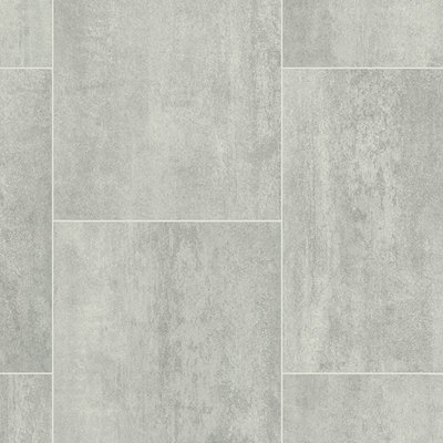  - Grey Modern Wood Effect Anti-Slip Vinyl Flooring For Bathroom& Kitchen2.0mm Thick Vinyl Sheet-3M(9'9") X 2M(6'6")-6M²