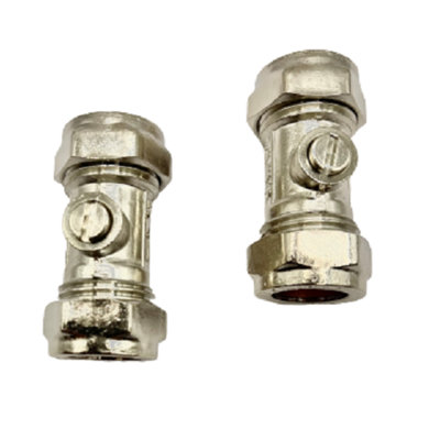 hep Online Hep 15mm Compression Straight Service Valve For Tap Connector Flexi Pipes Wras ApprovedPack Of 2 from B&Q