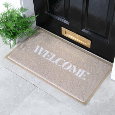 Native Natural Beige Welcome Doormat (70 X 40Cm) from B&Q