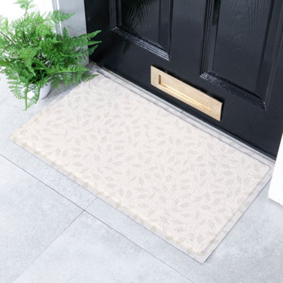 Artsy Doormats Neutral Leaf Indoor Outdoor Doormat (70 X 40Cm) from B&Q