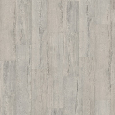 B&Q Grey Natsecl El2081 Oak Wood Effect Click Laminate Flooring - Plank (8Mm), For All Rooms & Contract Commercial Use Per Pack 1.99M²