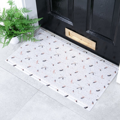 Native Natural Flock Of Birds Doormat (70 X 40Cm) from B&Q