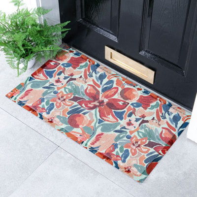 Artsy Mats - Doormat - Red Floral - 60cm - Image 4