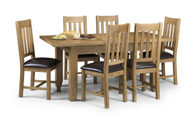 Ashfield Heritage Solid Oak Dining Set (Table + 6 Chairs) from B&Q