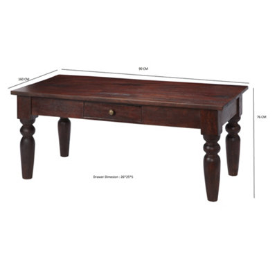 Worcester Bombay Dark Mango Coffee Table from B&Q