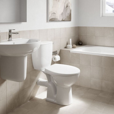Twyford Alcona Grab And Go Toilet Pack With Soft Close Seat from B&Q