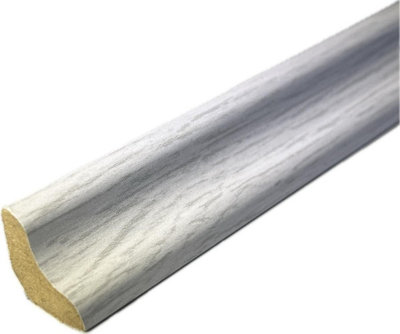 Laminate & Wood Floor Scotia Beading 826 Silver (2.4M Length18mm Scotia) Pack Of 10 from B&Q