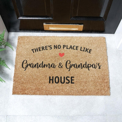 B&Q -  There's No Place Like Grandma & Grandpas House Doormat (60 X 40Cm)