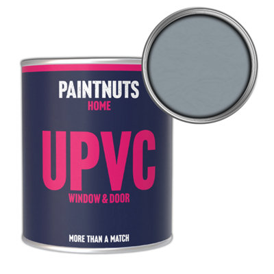 Paintnuts Upvc Window & Door Weatherproof Gloss PaintSilver Grey (Ral7001)500Ml Tin from B&Q