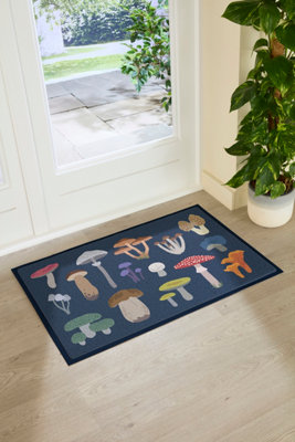 Artsy Doormats Mixed Wild Mushroom  Doormat (90 X 60Cm) from B&Q
