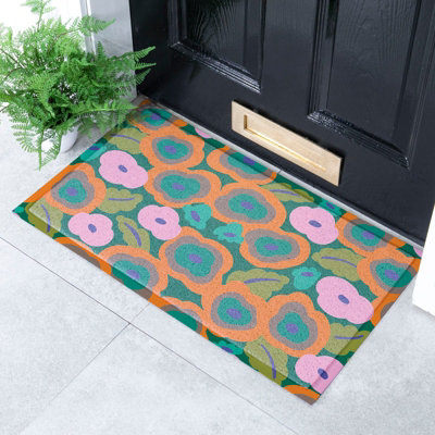Artsy Doormats Elizabeth Olwen Flora Indoor/outdoor Doormat (70X40Cm) from B&Q