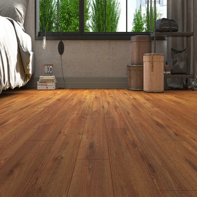 Agt Efftpre Altay Prk908 Wood Effect Click Laminate FlooringPlank (12mm) For Domestic & Commercial Use 1.35M² Per Pack from B&Q
