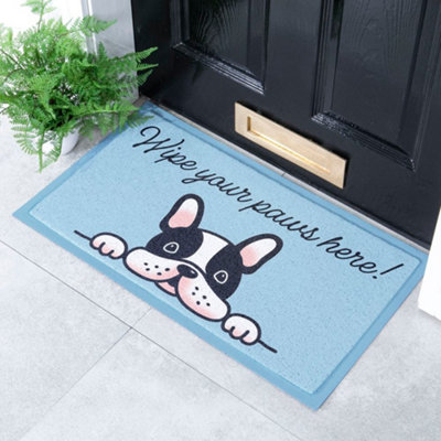 Native Natural Wipe Your Paws Here Indoor & Outdoor Doormat70X40Cm from B&Q