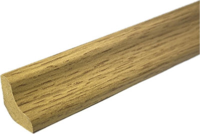  - Laminate & Wood Floor Scotia Beading 804 Mid Oak (2.4M Length18mm Scotia) Pack Of 10